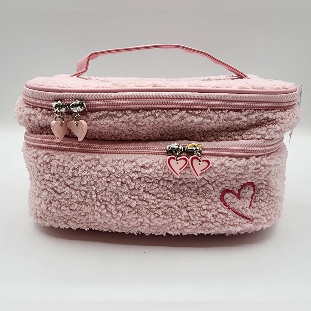 Beauty Creations Teddy Cosmetic Vanity Bag NWT